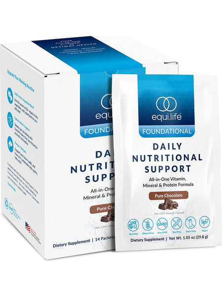 EquiLife, Daily Nutritional Support Travel Packets, Pure Chocolate, 14 Packets