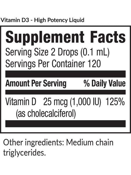 EquiLife, Vitamin D3, High-Potency Liquid, 0.40 fl oz