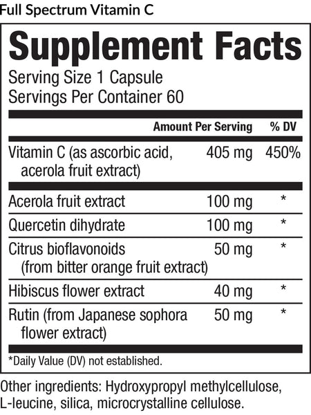 EquiLife, Full Spectrum Vitamin C, 60 Capsules
