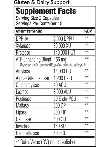EquiLife, Gluten and Dairy Support, 30 Capsules