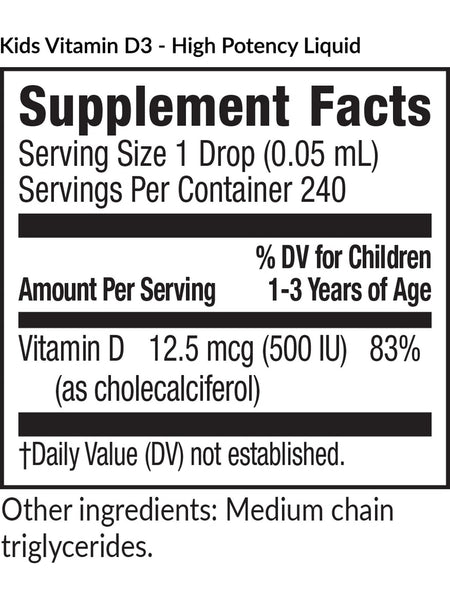 EquiLife, Kids Vitamin D3 (Liquid), 0.40 fl oz