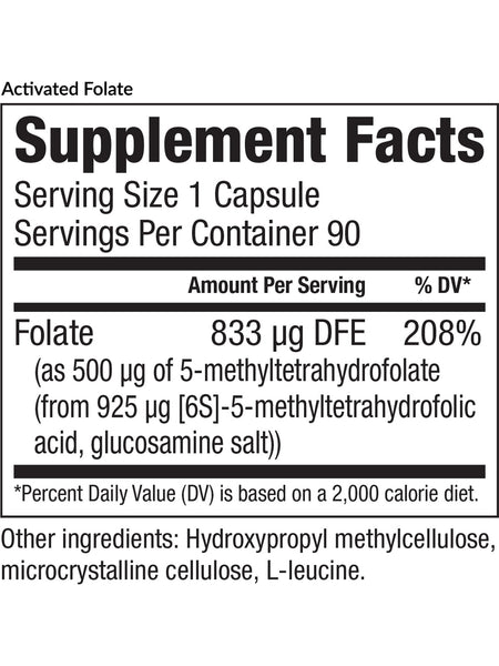 EquiLife, Activated Folate, 90 Capsules