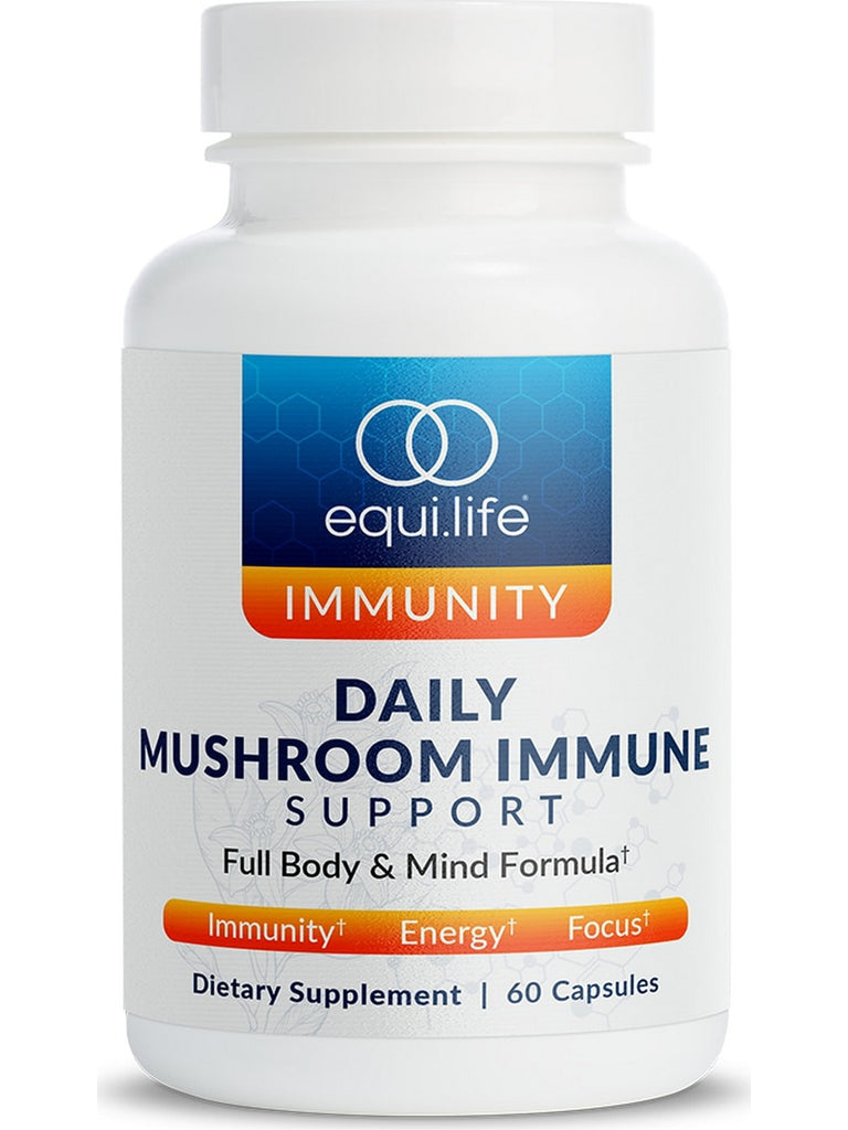 EquiLife, Daily Mushroom Immune Support, 60 Capsules