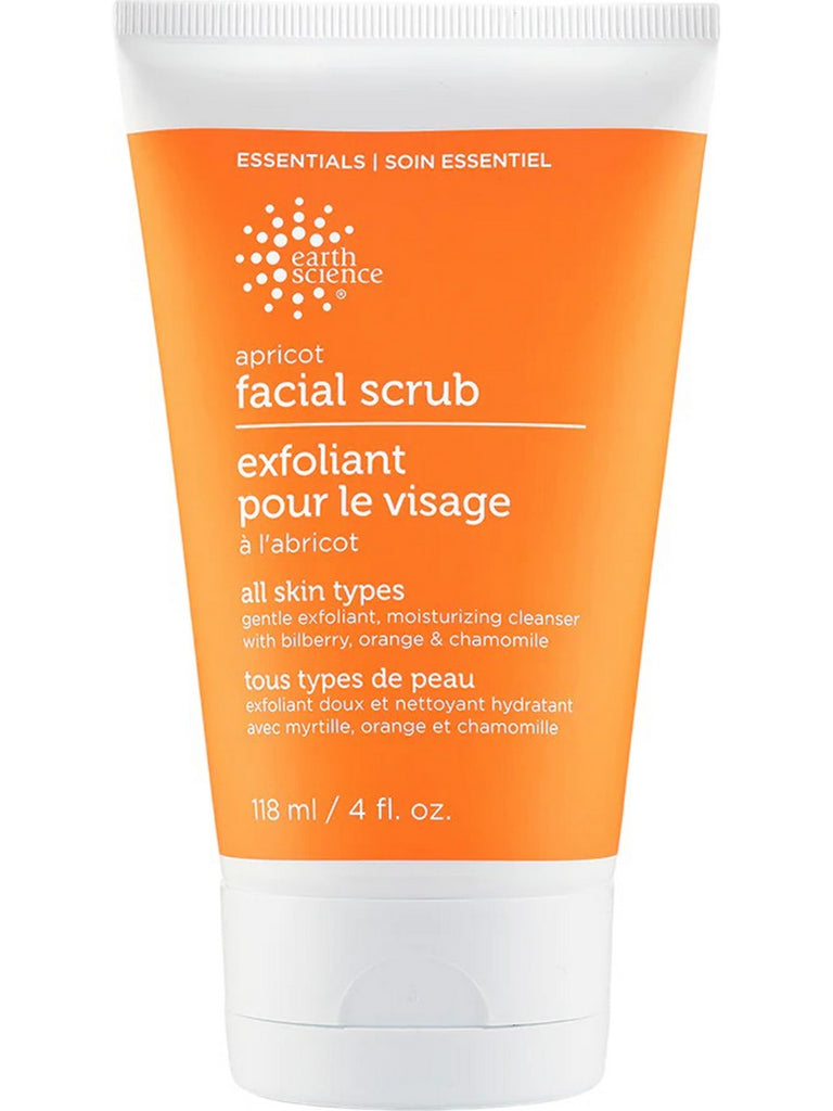 Earth Science, Apricot Facial Scrub, 4 fl oz
