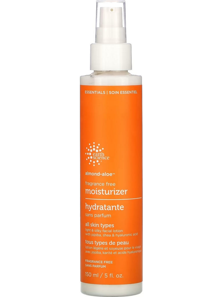 Earth Science, Almond-Aloe, Fragrance Free Moisturizer, 5 fl oz