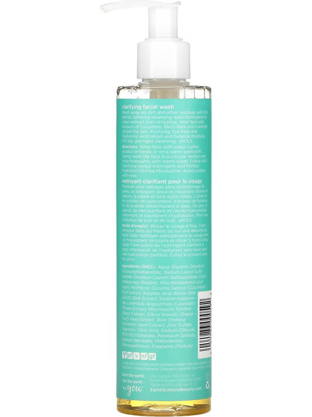 Earth Science, Clarifying Facial Wash, 8 fl oz