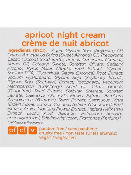 Earth Science, Apricot Night Cream, 1.65 oz