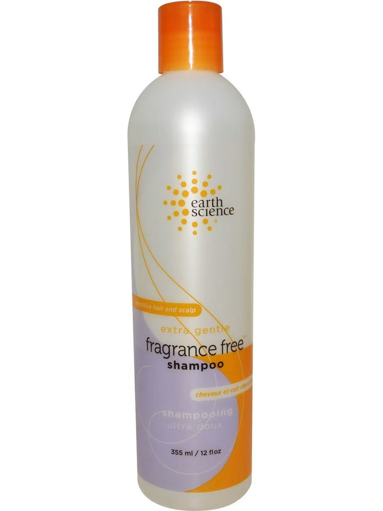 Earth Science, Extra Gentle Fragrance Free Shampoo, 12 fl oz