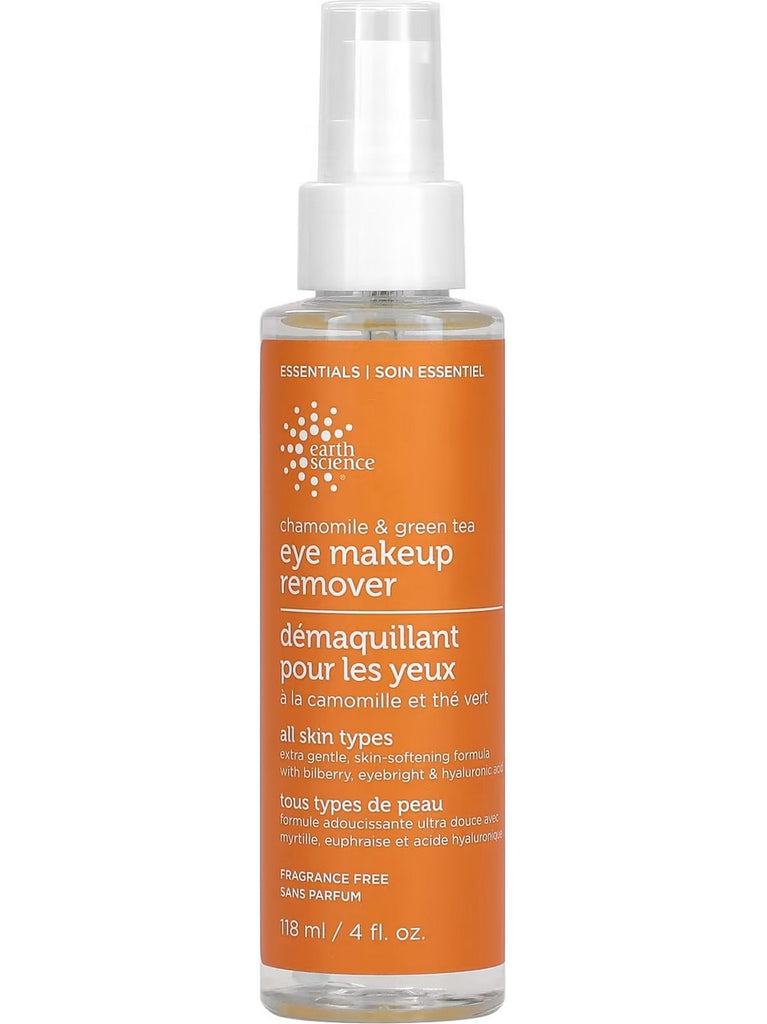 Earth Science, Chamomile and Green Tea Eye Makeup Remover, 4 fl oz