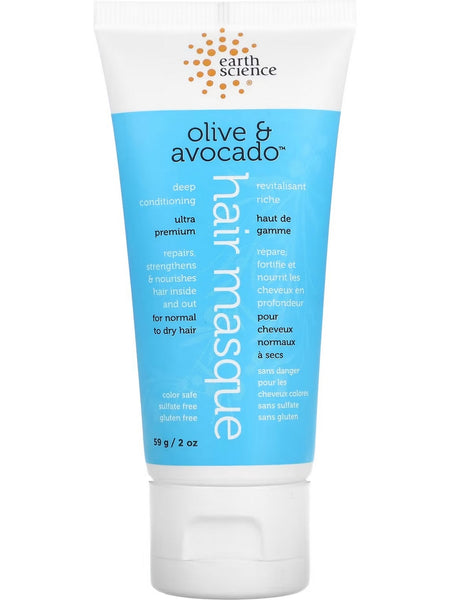 Earth Science, Olive and Avocado Hair Masque, 2 oz