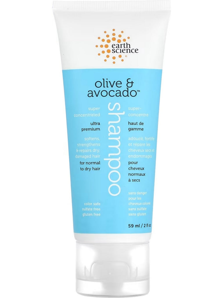 Earth Science, Olive and Avocado Shampoo, 2 fl oz