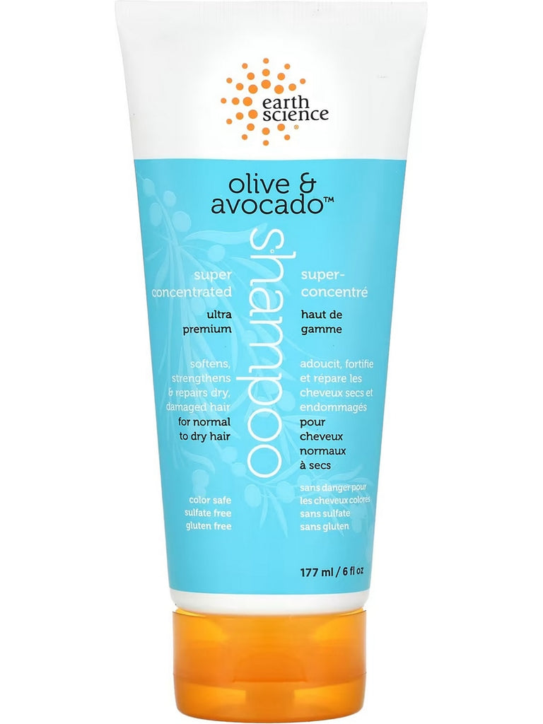 Earth Science, Olive and Avocado Shampoo, 6 fl oz