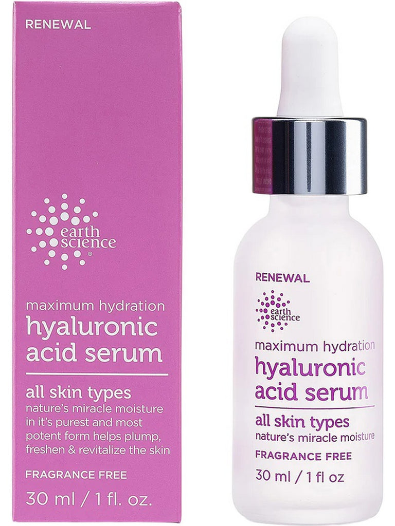 Earth Science, Maximum Hydration Hyaluronic Acid Serum, 1 fl oz