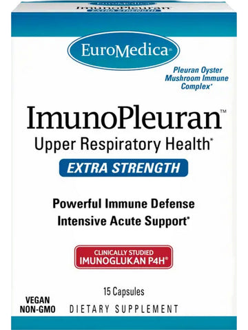 EuroMedica, ImunoPleuran, Extra Strength, 15 Capsules