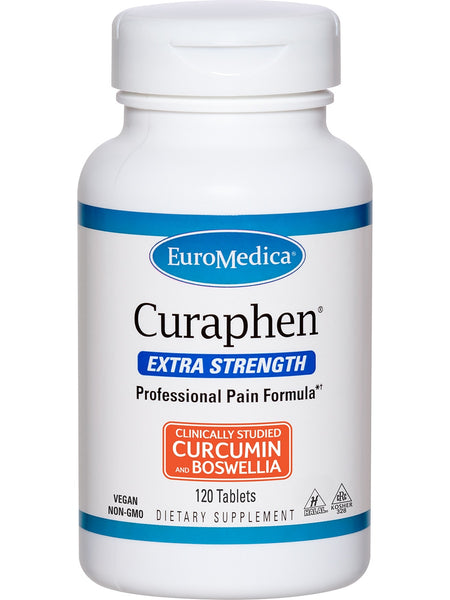 EuroMedica, Curaphen Extra Strength, 120 Tablets
