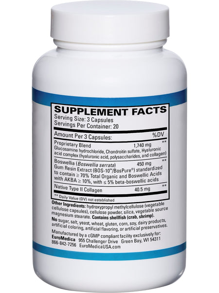 EuroMedica, Collagen Joint Complex, 60 Capsules