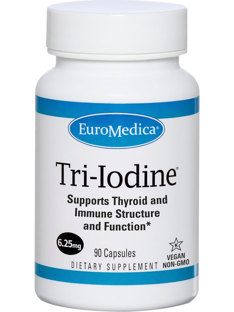 EuroMedica, Tri-Iodine, 6.25 mg, 90 Capsules