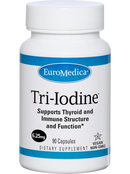 EuroMedica, Tri-Iodine, 6.25 mg, 90 Capsules