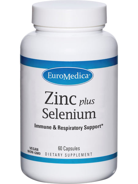 EuroMedica, Zinc plus Selenium, 60 Capsules