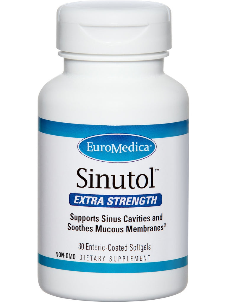 EuroMedica, Sinutol Extra Strength, 30 Enteric-Coated Softgels