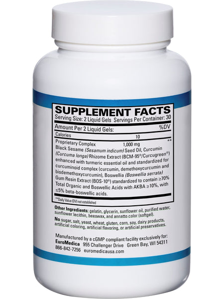 EuroMedica, Triple Action Acute Pain Relief, 60 Liquid Gels