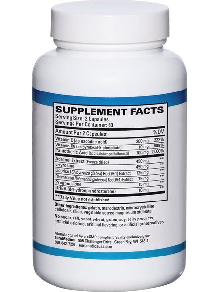 EuroMedica, Adrenaplex, 120 Capsules