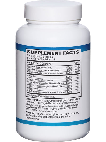 EuroMedica, Adrenaplex, 60 Capsules