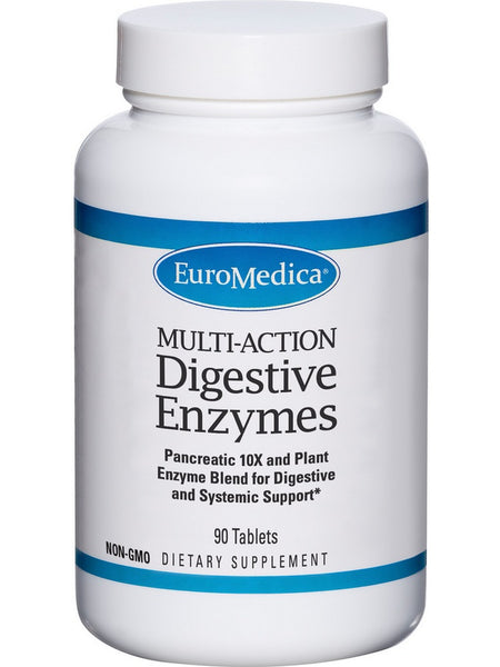 EuroMedica, Multi-Action Digestive Enzymes, 90 Tablets