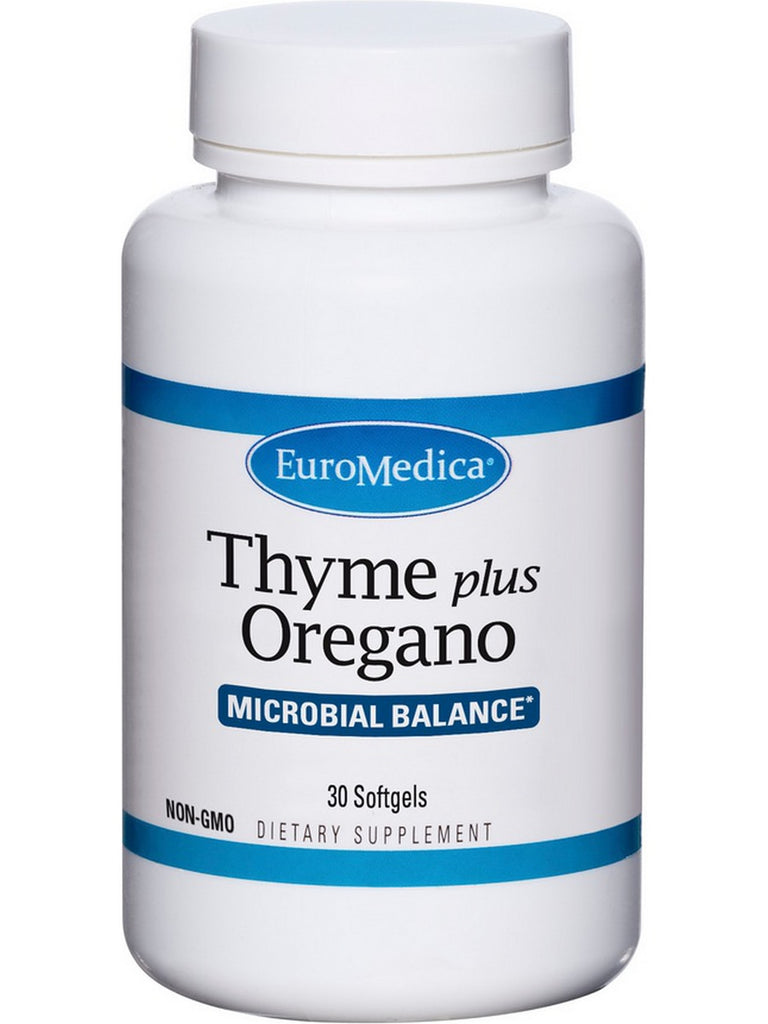 EuroMedica, Thyme plus Oregano, 60 Softgels