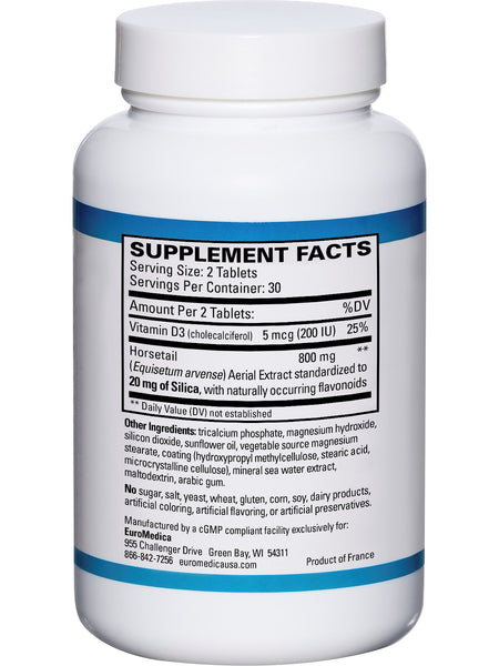 EuroMedica, Silica-20, 20 mg, 60 Tablets