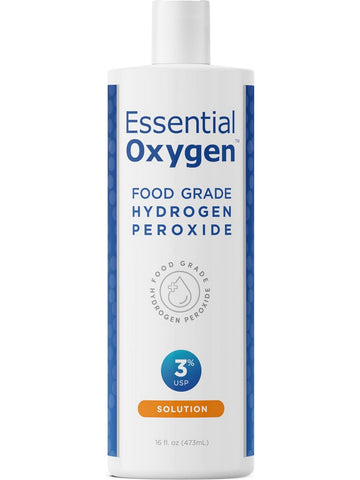 Essential Oxygen, Hydrogen Peroxide Food Grade 3%, 16 fl oz