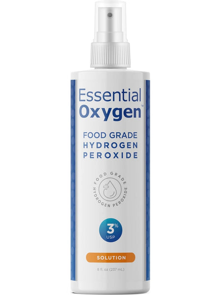 Essential Oxygen, Hydrogen Peroxide Food Grade 3% Spray, 8 fl oz