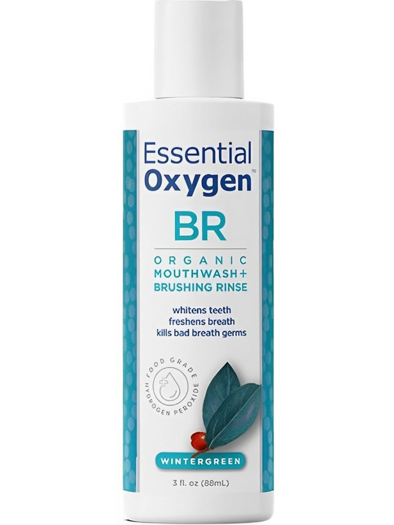 Essential Oxygen, Organic Mouthwash (Brushing Rinse), Wintergreen, 3 fl oz