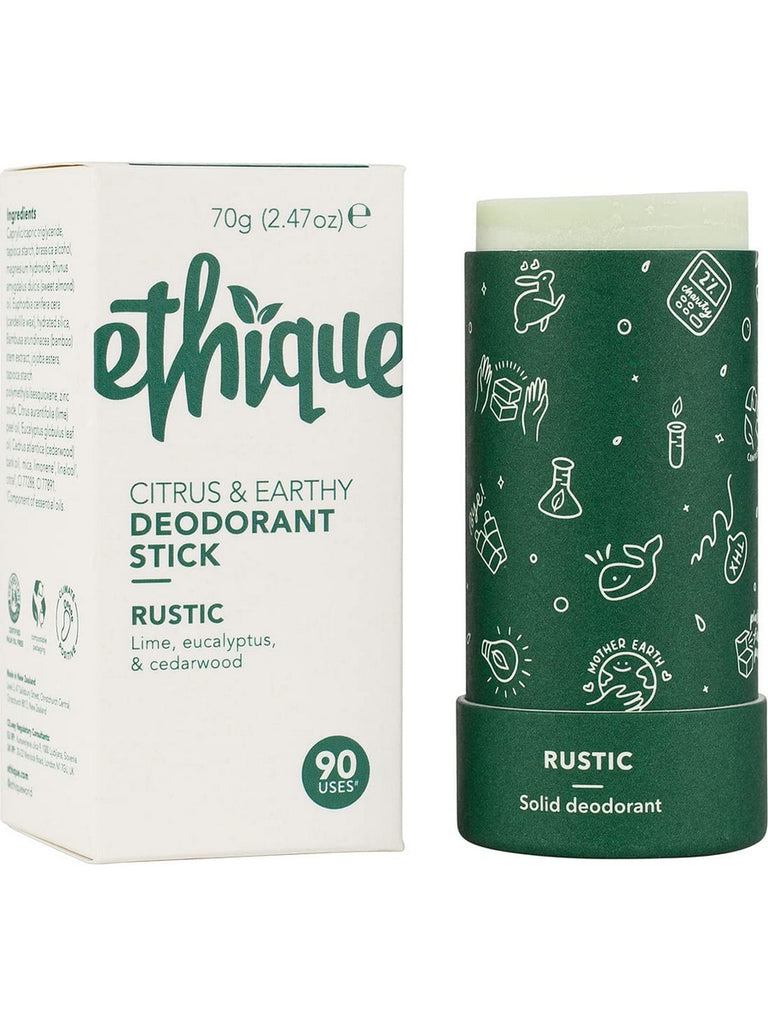 Ethique, Rustic Citrus & Earthy Deodorant Stick, 2.47 oz