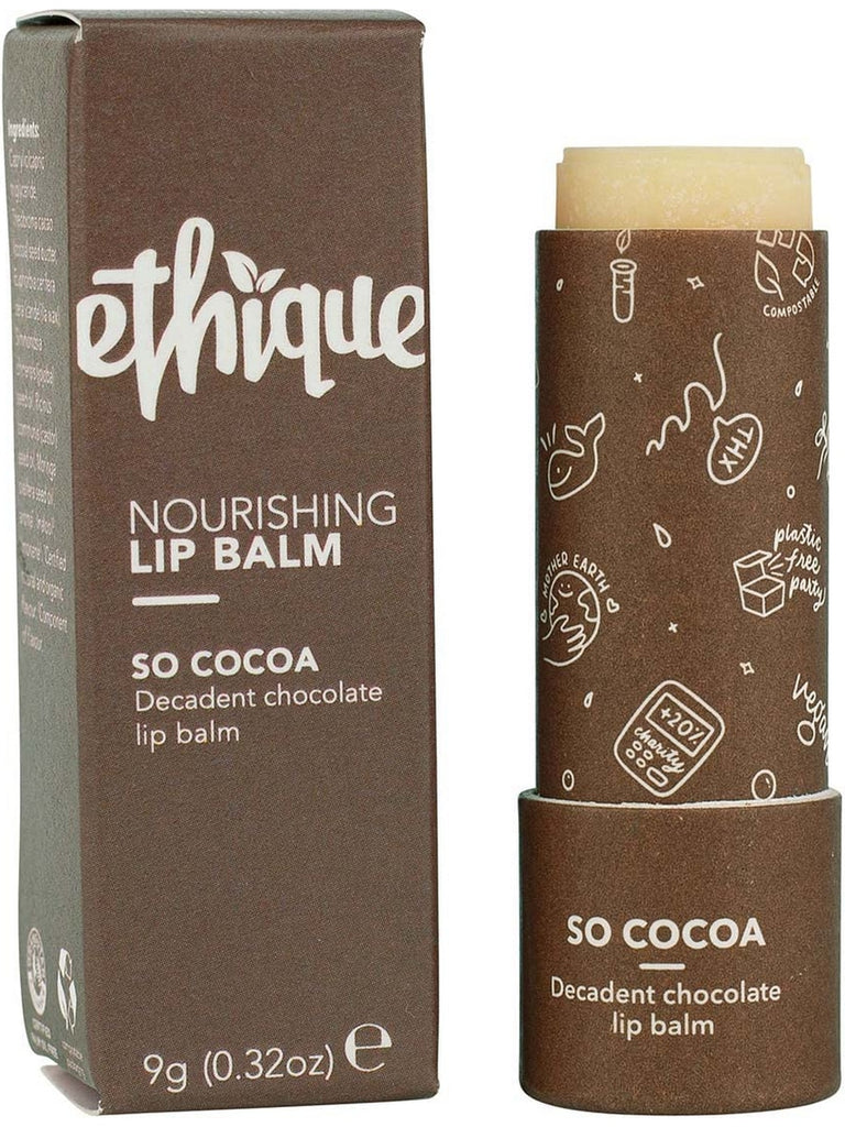 Ethique, Lip Balm Chocolate So Cocoa, 0.32 oz