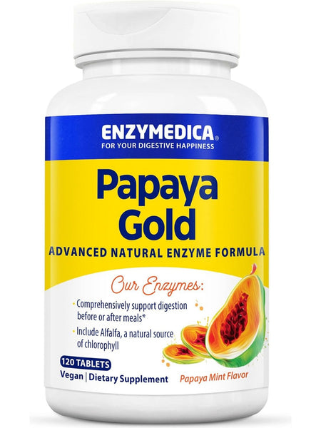 Enzymedica, Papaya Gold, 120 Tablets