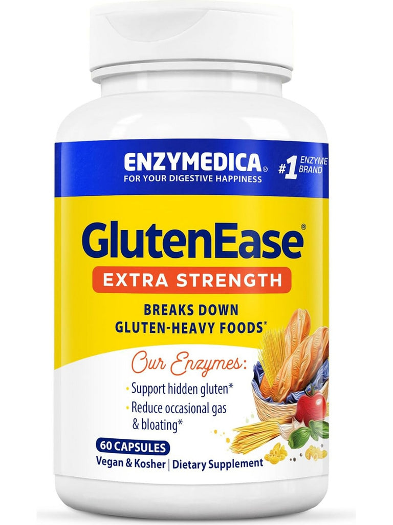 Enzymedica, GlutenEase Extra Strength, 60 Capsules