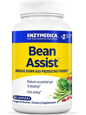 Enzymedica, BeanAssist, 30 Capsules
