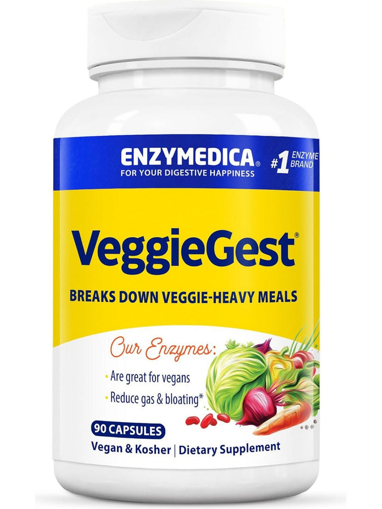 Enzymedica, VeggieGest, 90 Capsules