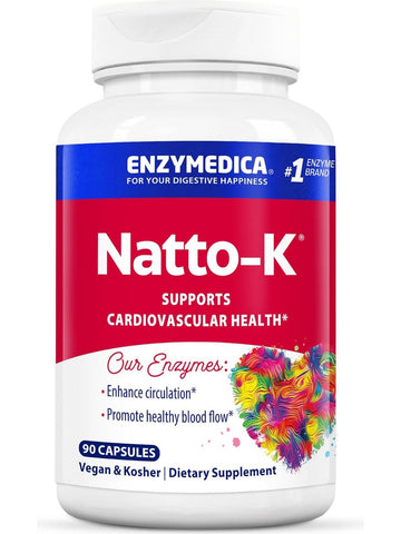 Enzymedica, Natto-K, 90 Capsules