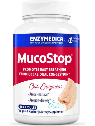 Enzymedica, MucoStop, 48 Capsules