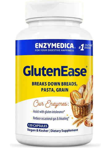 Enzymedica, GlutenEase, 120 Capsules