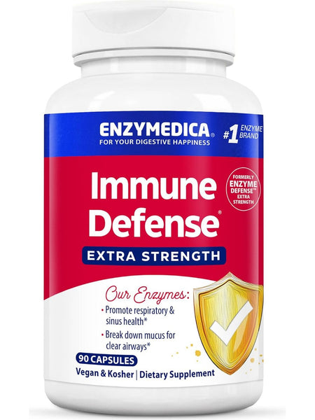Enzymedica, Immune Defense Extra Strength, 90 Capsules