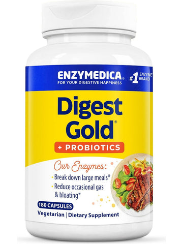 Enzymedica, Digest Gold + Probiotics, 180 Capsules