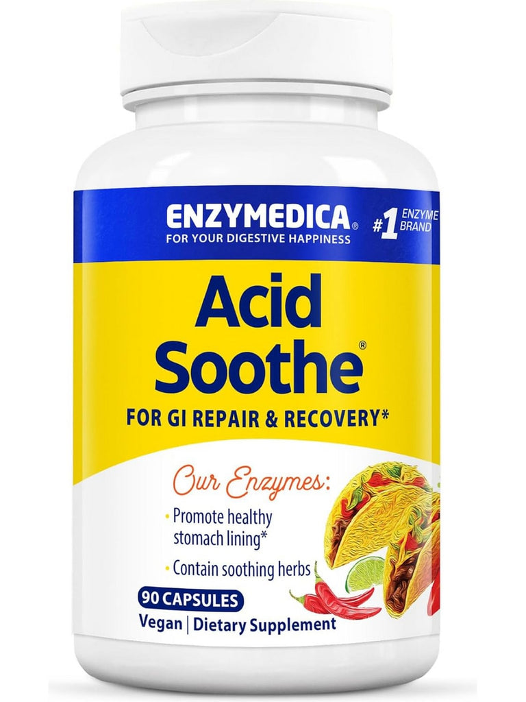 Enzymedica, Acid Soothe, 90 Capsules