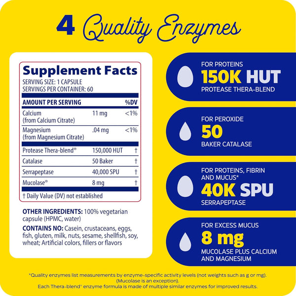 Enzymedica, Immune Defense, 180 Capsules