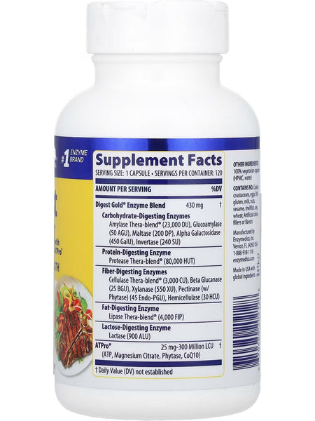 Enzymedica, Digest Gold, 120 Capsules