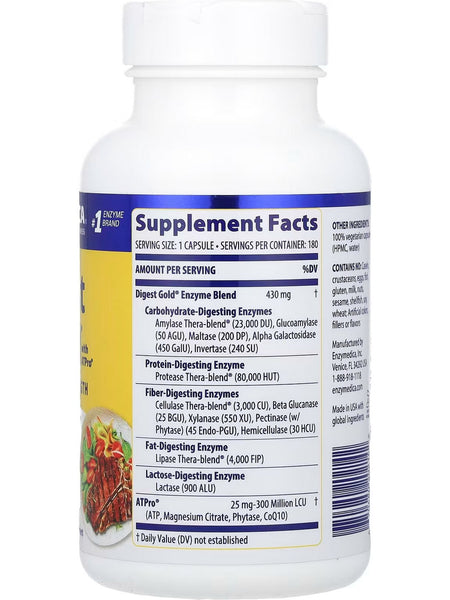 Enzymedica, Digest Gold, 180 Capsules