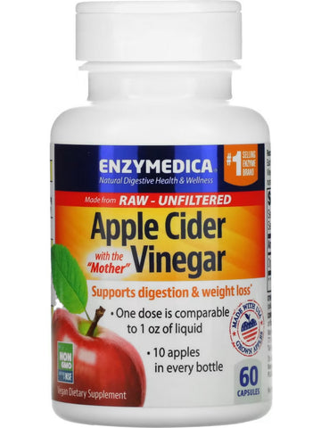 Enzymedica, Apple Cider Vinegar, 60 Capsules