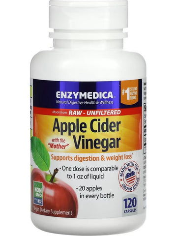 Enzymedica, Apple Cider Vinegar, 120 Capsules